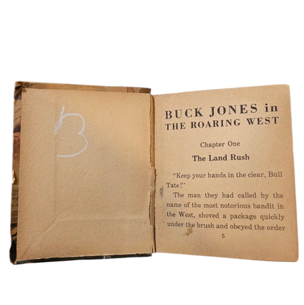 Very Vintage -1935 Universal Buck Jones Roaring West Little Adventure Book - Picture 5 of 12